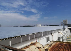 industrial projects for roof insulation